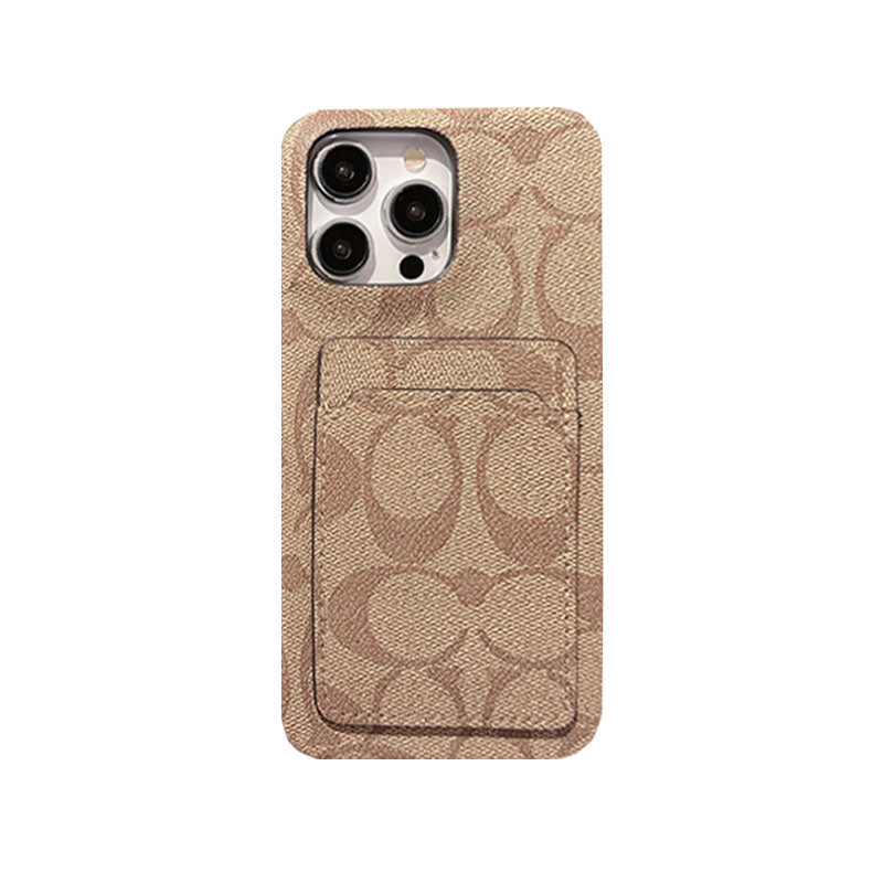 Funda clásica para iPhone con tarjetero, color blanco -JQB240330