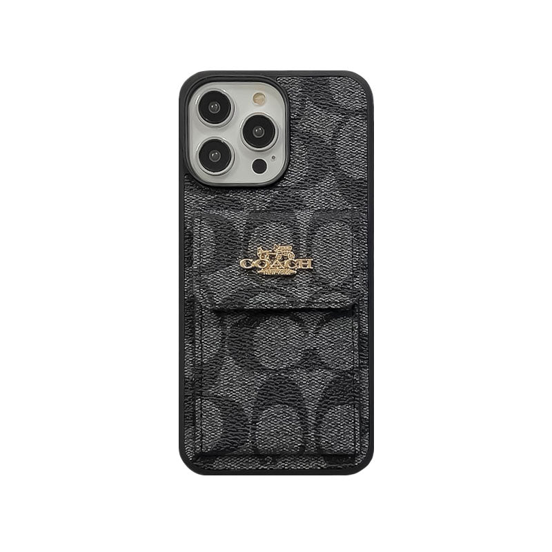 Klasszikus iPhone tok Kártyatartóval Wallet Coffee -SZK240425