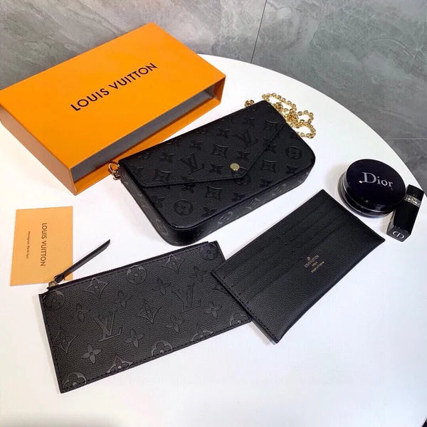 Vintage Μονόγραμμα Καδένα φακέλου Crossbody