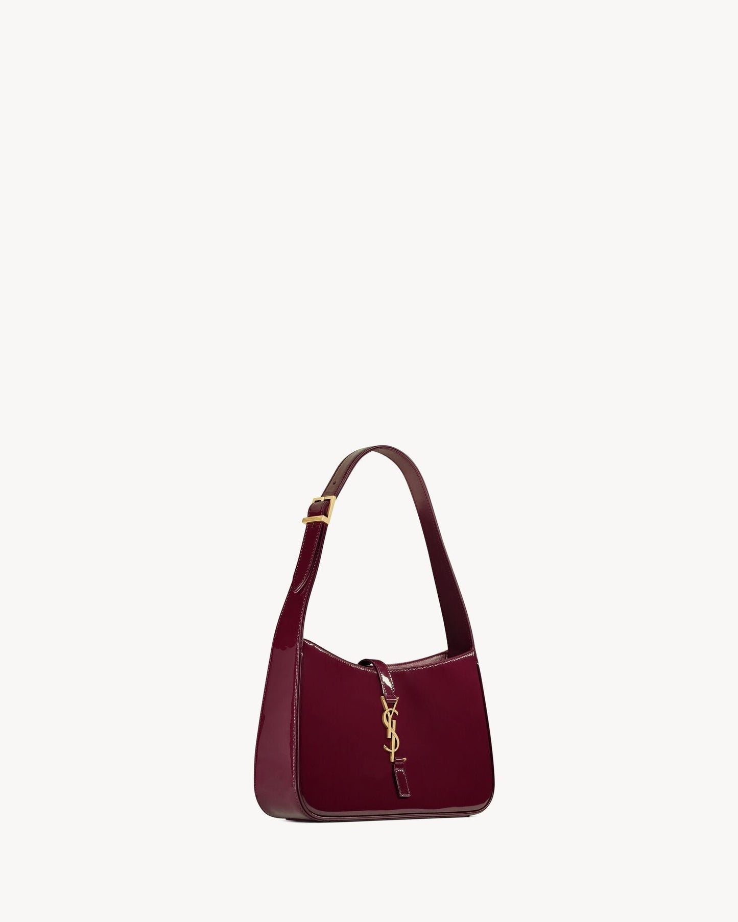Hobo-Schultertasche aus glattem Leder
