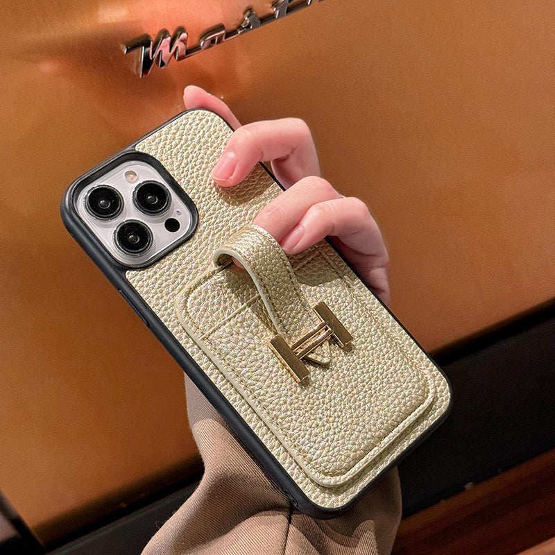 H kártyatartó bőr iPhone tok