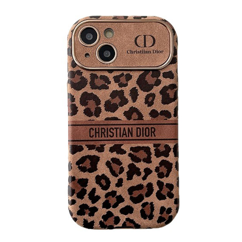 Faisean Donn Dath Cás iPhone Leathar