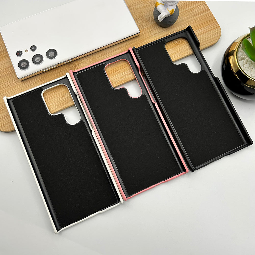 Funda de cuero moderna de marca de lujo para Samsung Galaxy