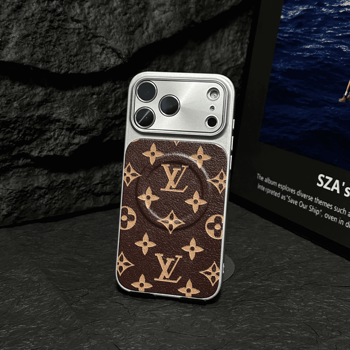 Funda de cuero MagSafe para iPhone: agarre magnético & Protección total