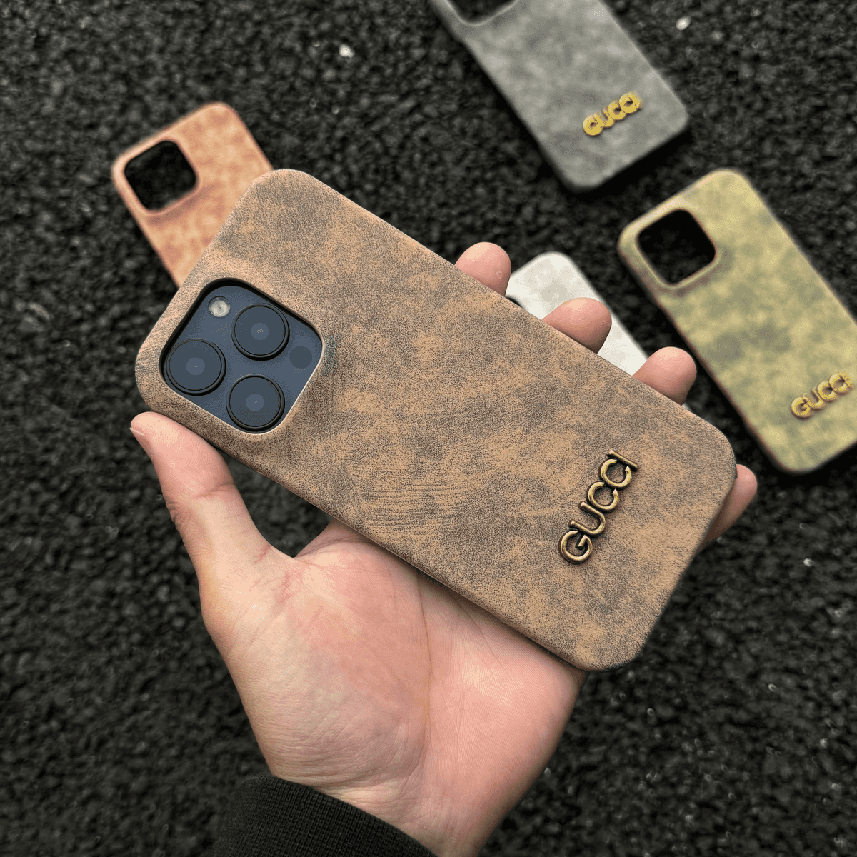 Funda clásica para iPhone estilo gamuza vintage