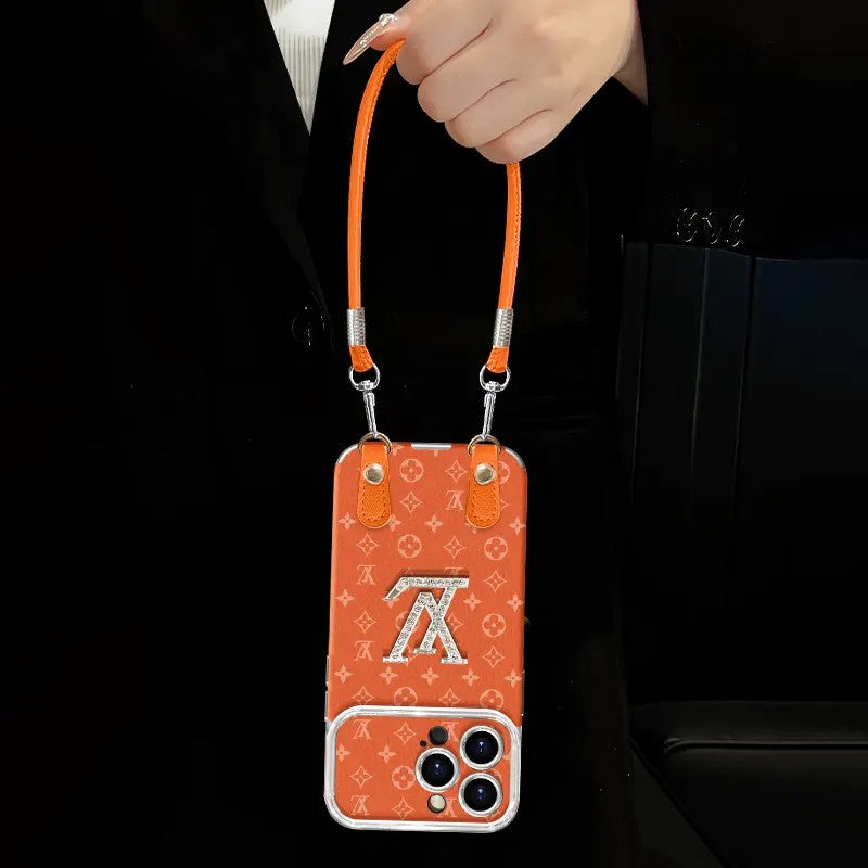 Cás Fón Só Crossbody le Strap