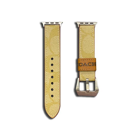 レザー コーチ Apple Watch バンド コーヒー-YHK244221710