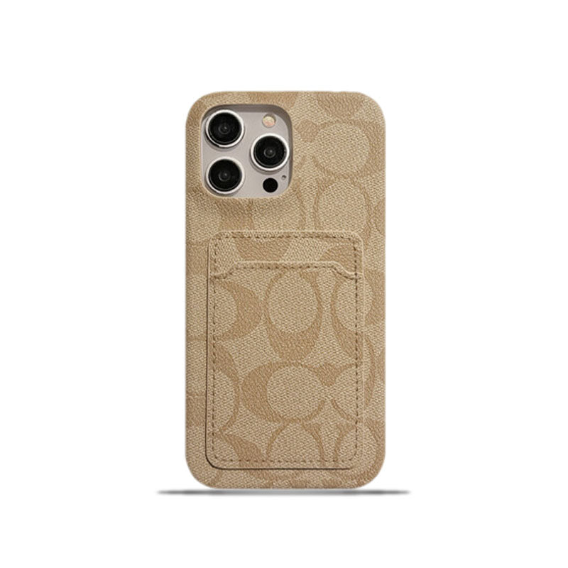 Klasszikus klasszikus iPhone tok kártyatartóval, fehér - JQB240330