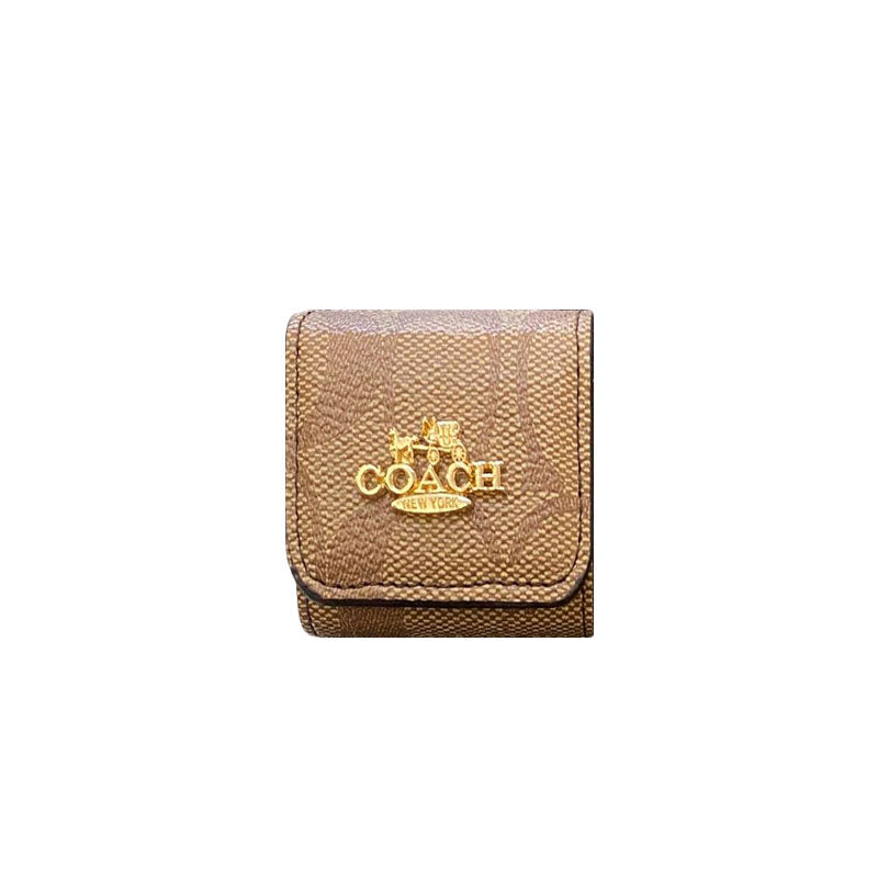 Luxury Coach AirPods deksler Lysebrun-LGK240425