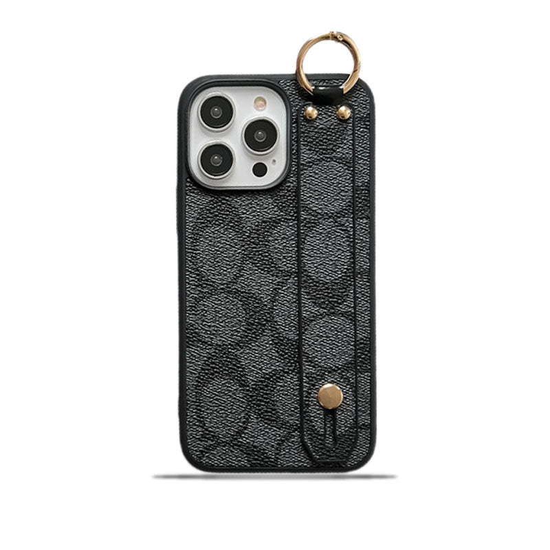 Klasszikus iPhone tok tartóval, fekete-SW240330