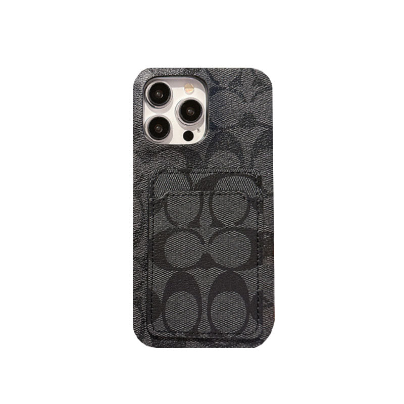 Klasszikus klasszikus iPhone tok kártyatartóval, fehér - JQB240330