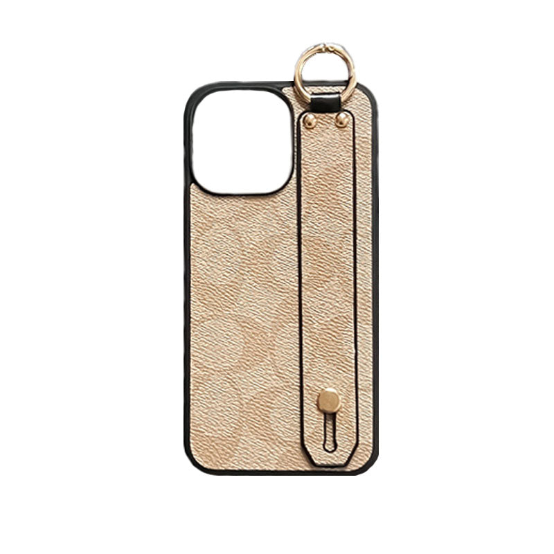 Funda clásica para iPhone con soporte, color café-SW240330