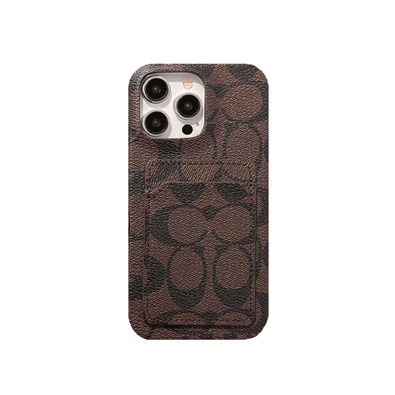 Klasszikus klasszikus iPhone tok kártyatartóval, fehér - JQB240330