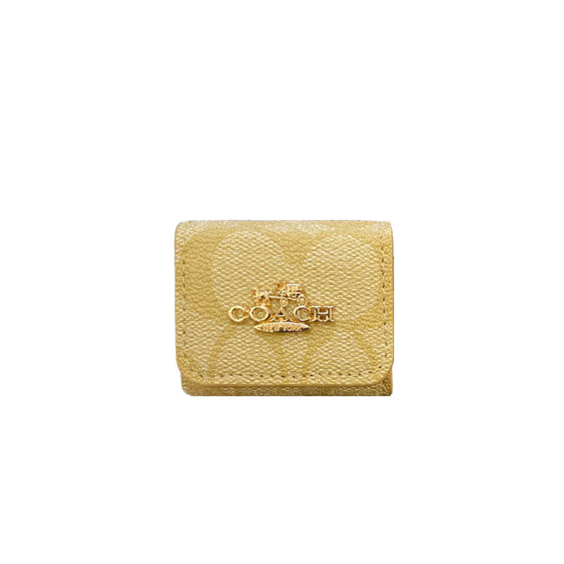 Luxury Coach AirPods deksler Lysebrun-LGK240425