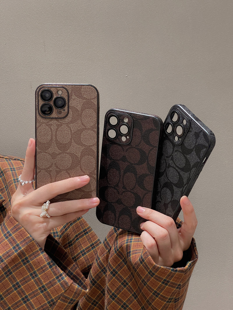 Funda clásica para iPhone Marrón -QB240402