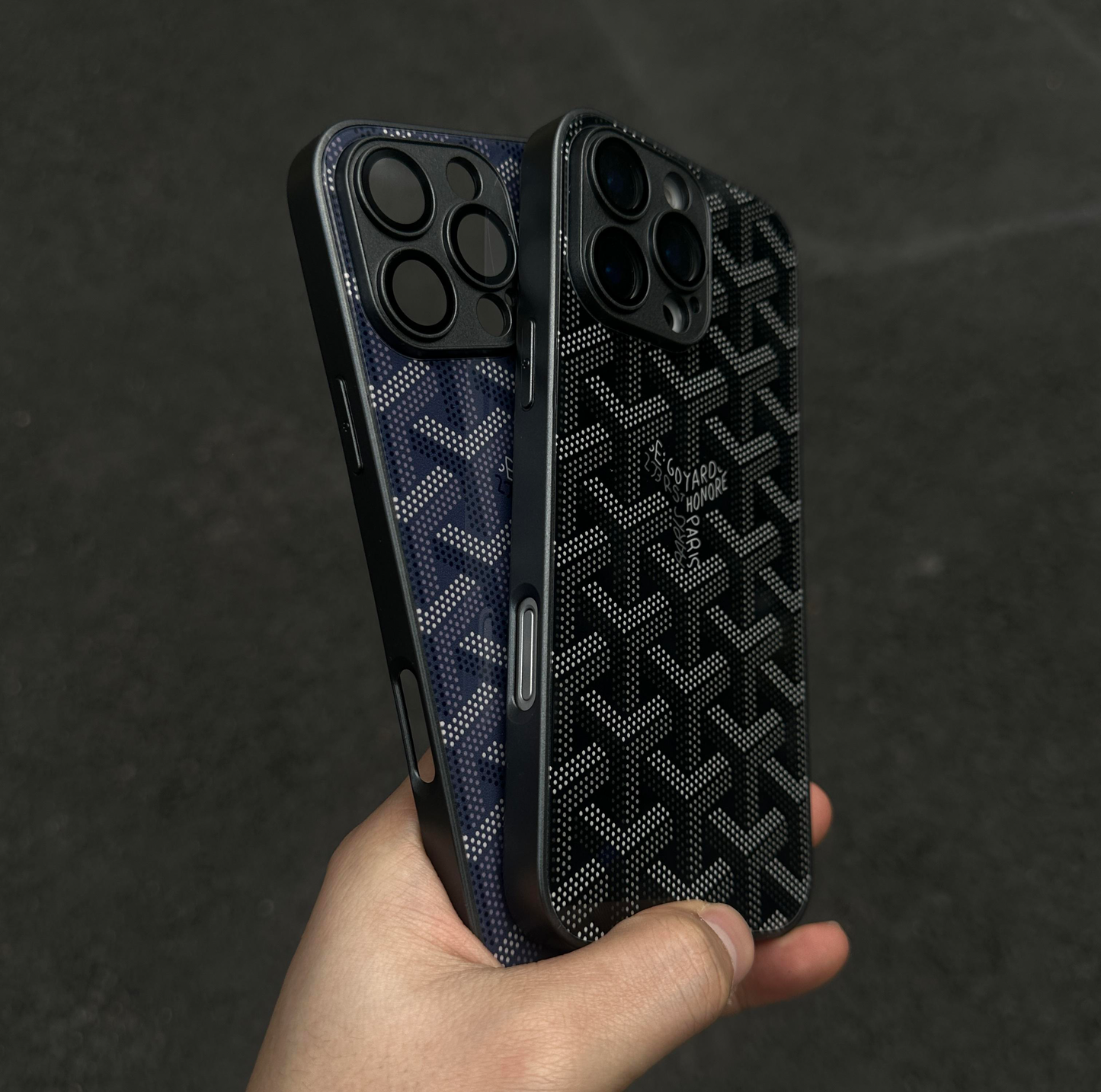 G-Y Lyxigt Geometriskt Monogram iPhonefodral