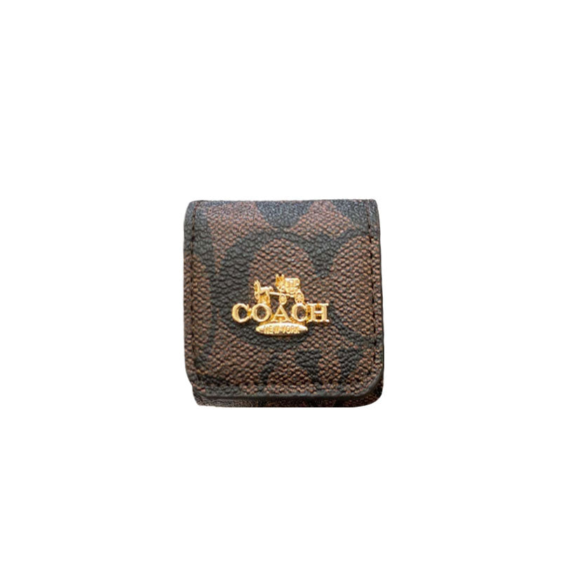Luxury Coach AirPods deksler Lysebrun-LGK240425