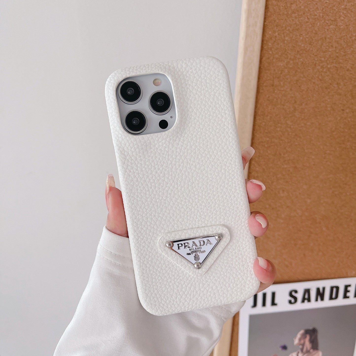 Funda de cuero de lujo para iPhone