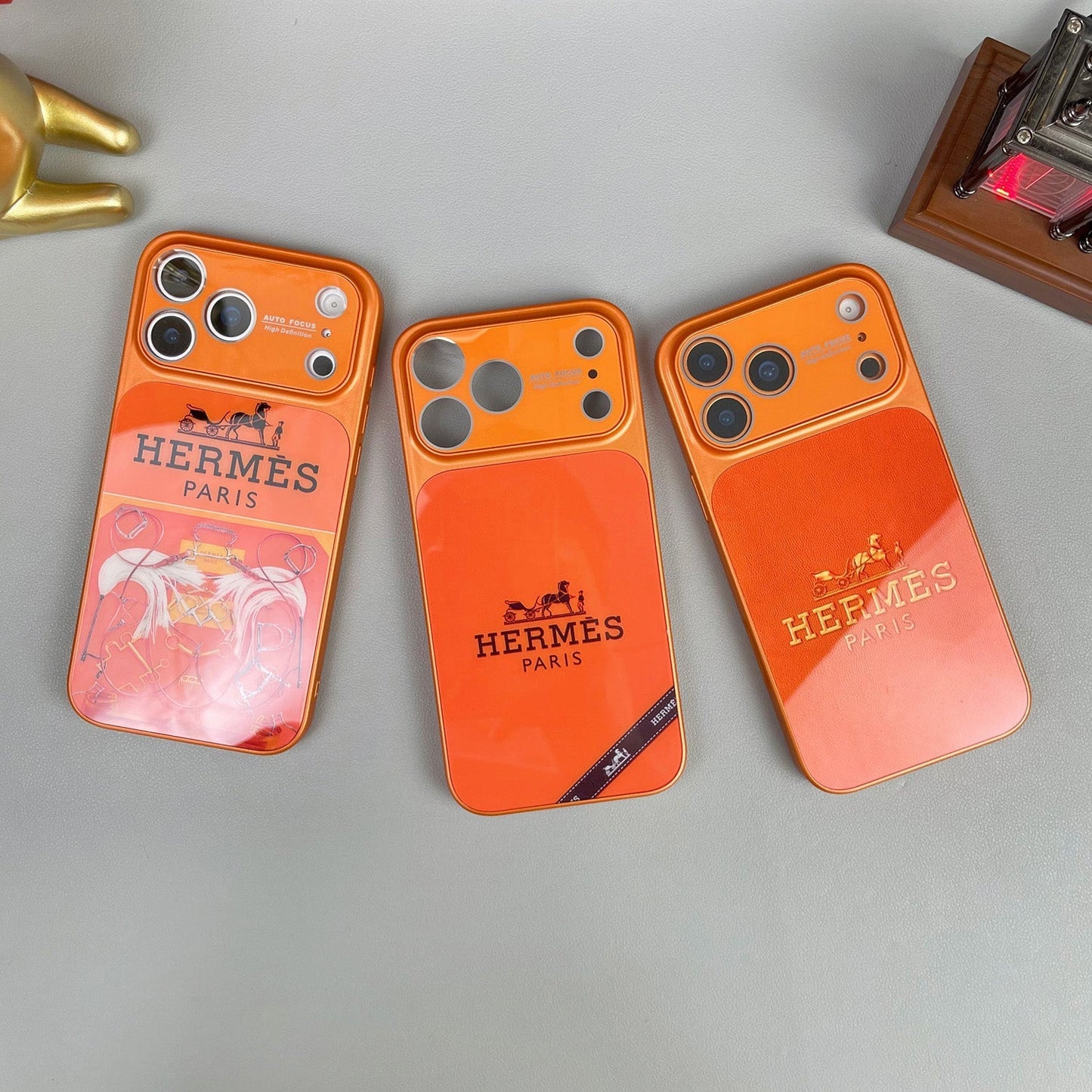 H Luxury Orange Series iPhone-deksel