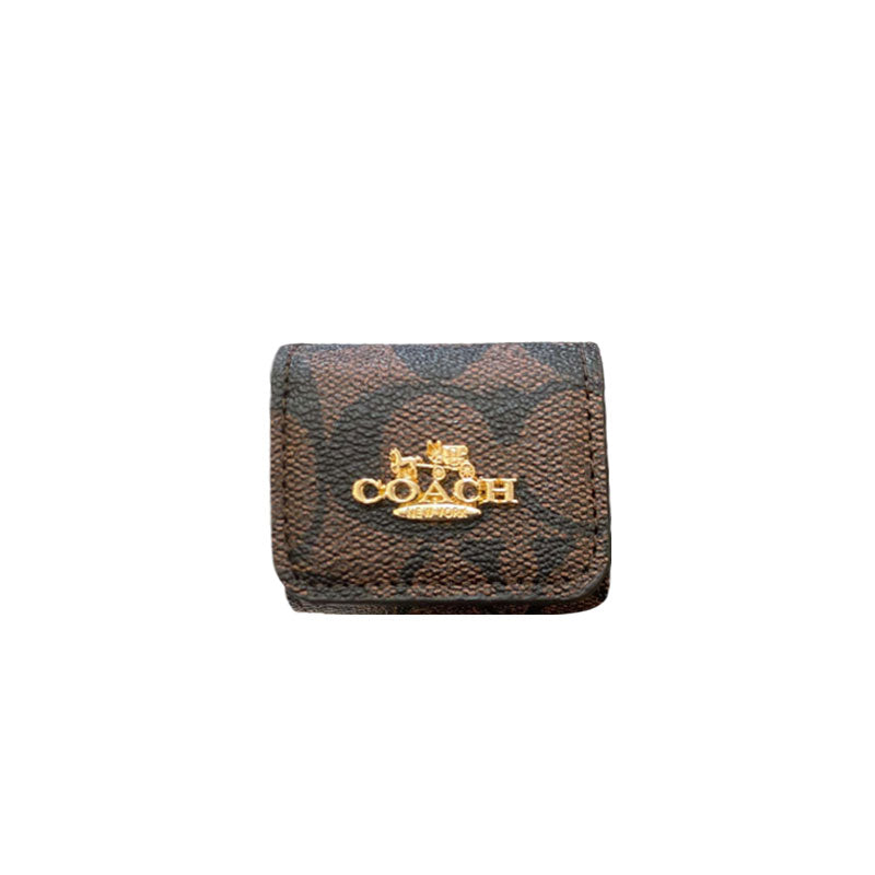 Luxury Coach AirPods deksler Lysebrun-LGK240425