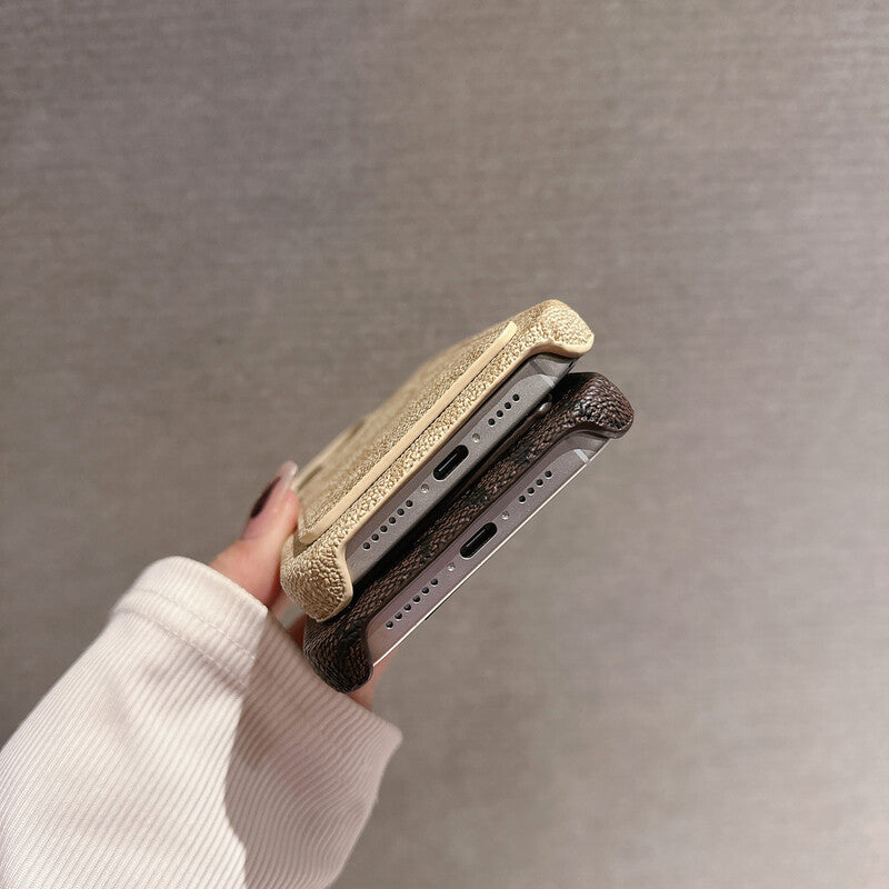 Klasszikus klasszikus iPhone tok kártyatartóval, fehér - JQB240330
