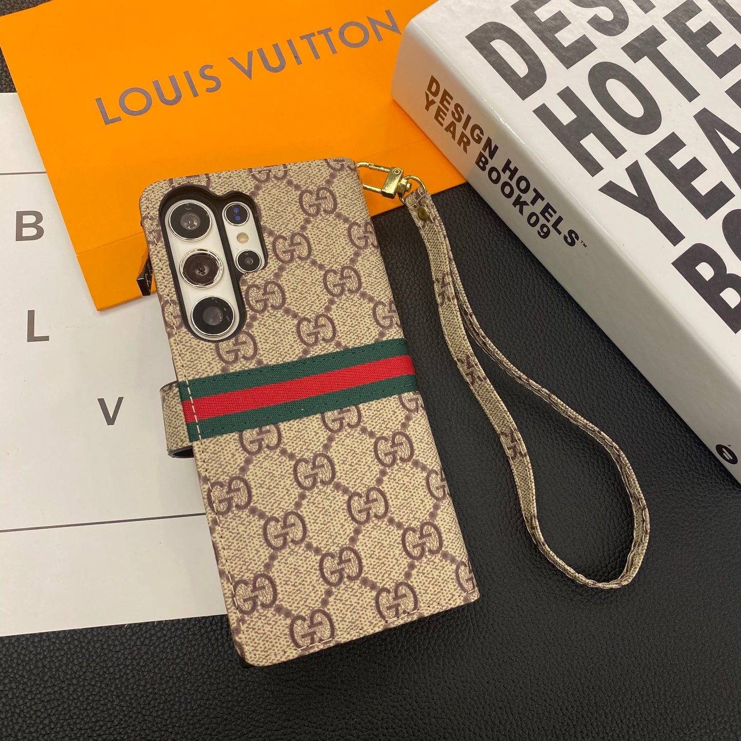 MONOGRAM CANVAS NAHKALOMPAKKO SAMSUNG PUHELINKOTELO