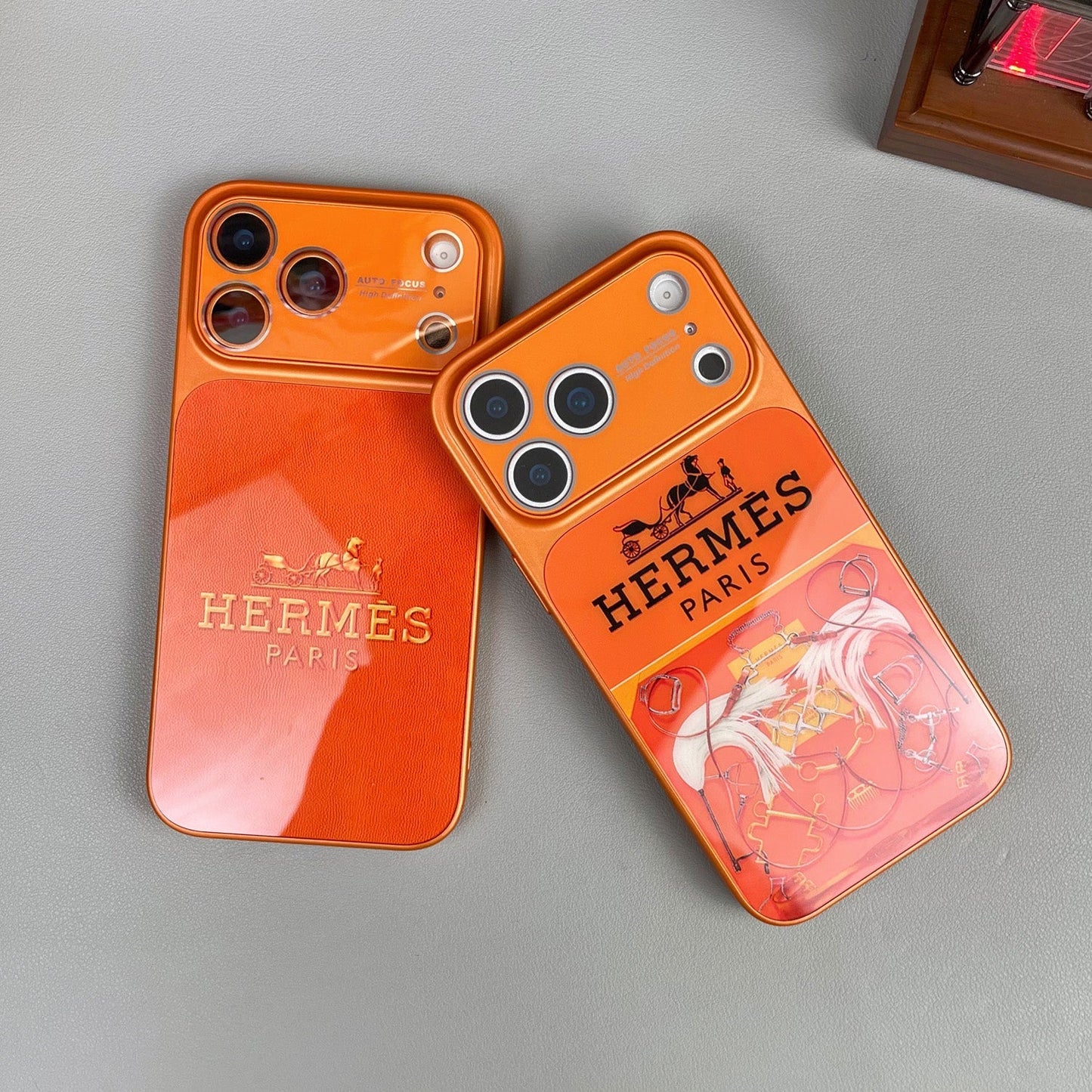 H Luxury Orange Series iPhone-deksel
