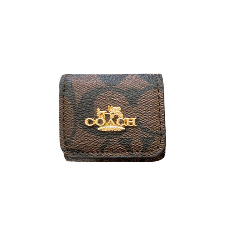 Luxury Coach AirPods deksler Lysebrun-LGK240425
