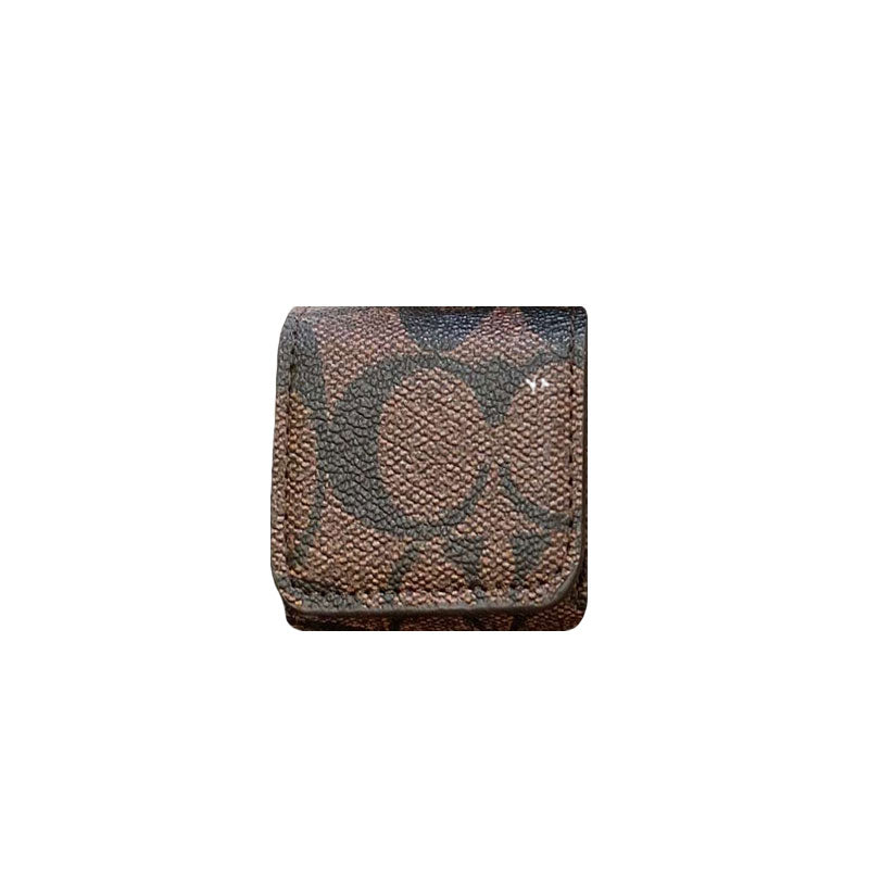 Luxury Coach AirPods deksler Mørkebrun-YH240425