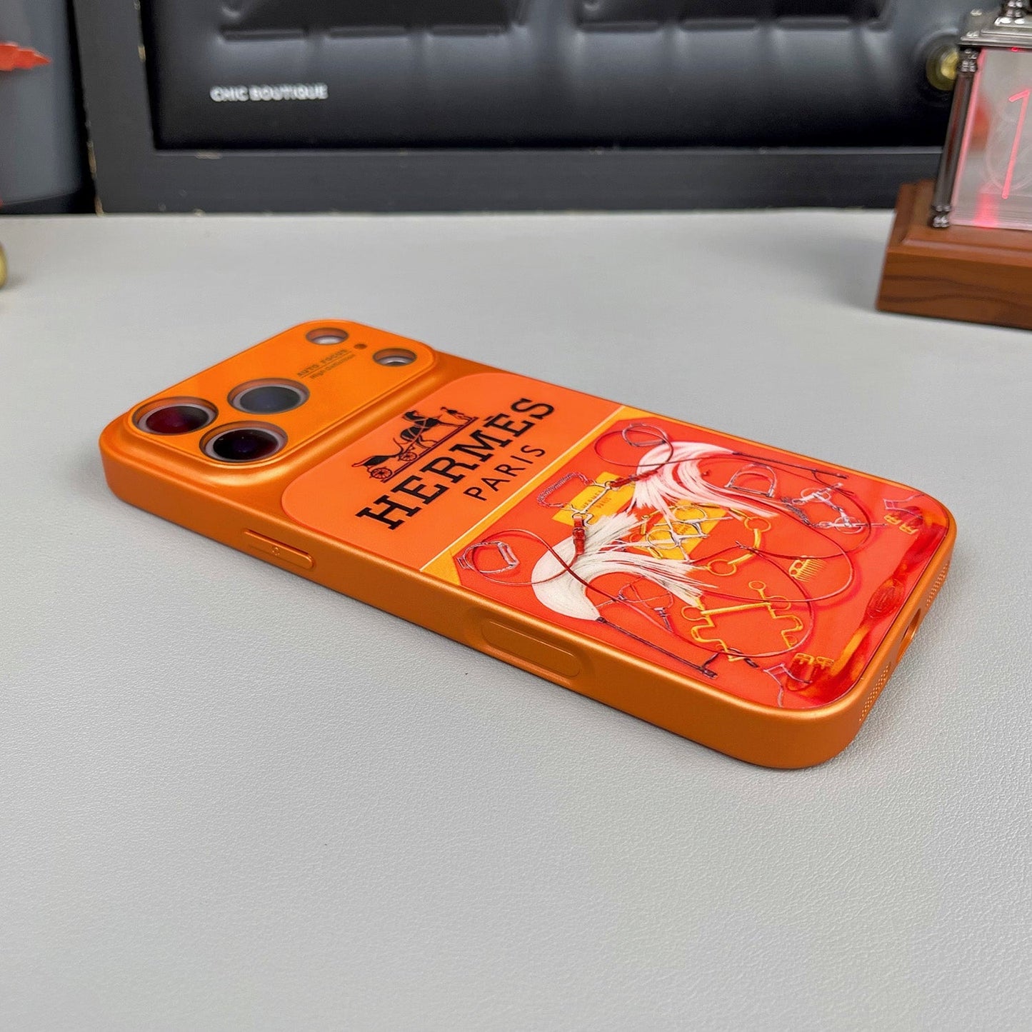 H Luxury Orange Series iPhone-deksel