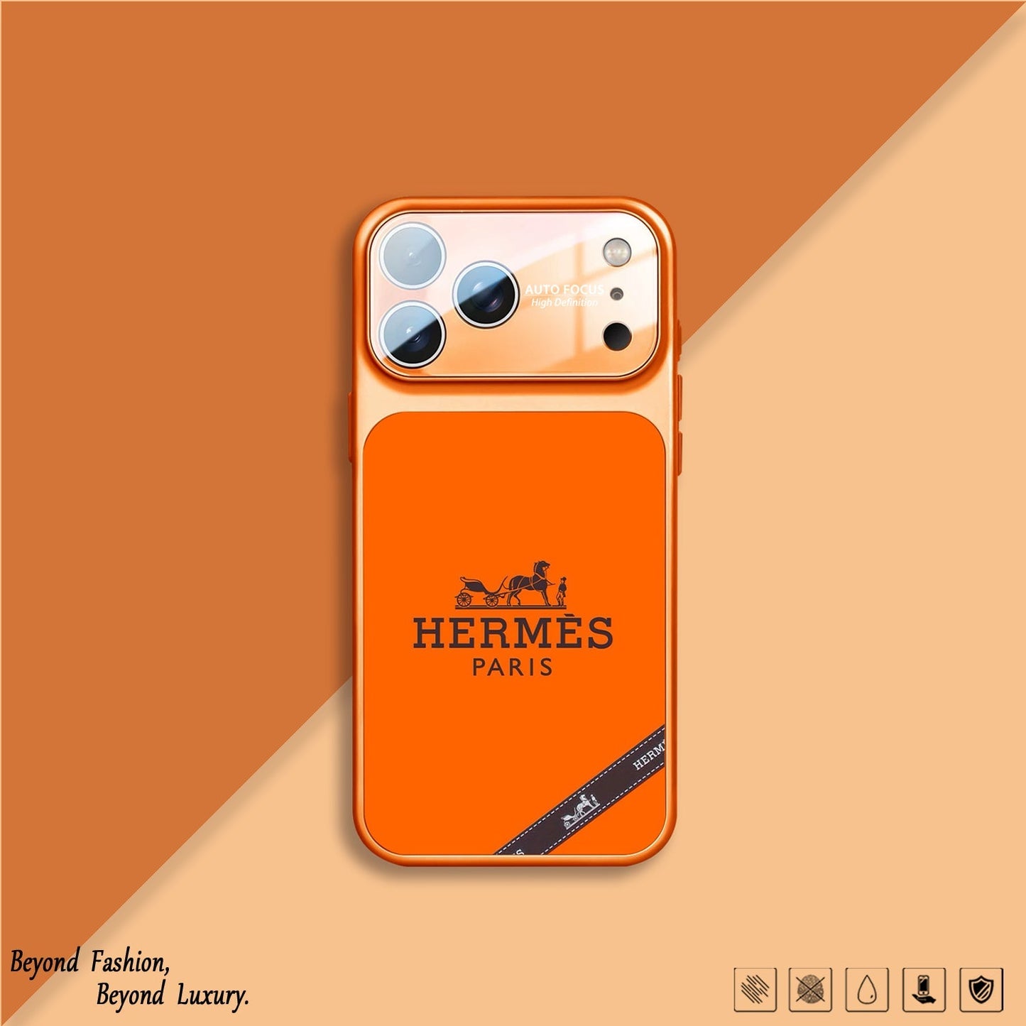 H Luxury Orange Series iPhone-deksel