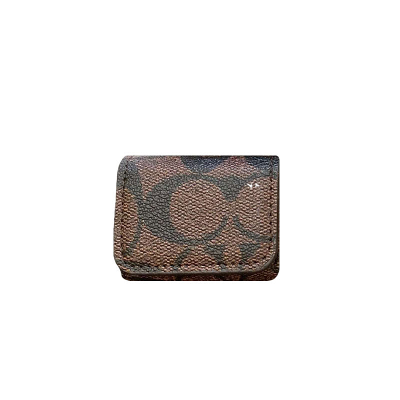 Luxury Coach AirPods deksler Mørkebrun-YH240425