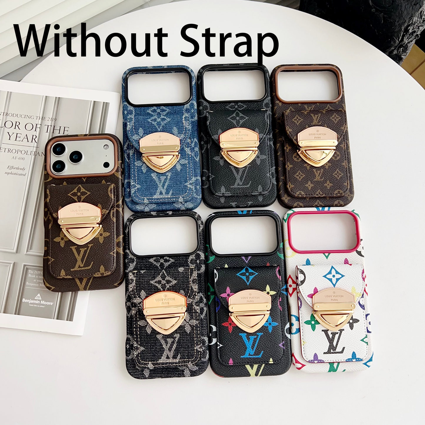 Cás iPhone Só Crossbody le Póca Cárta & Strap Inscortha