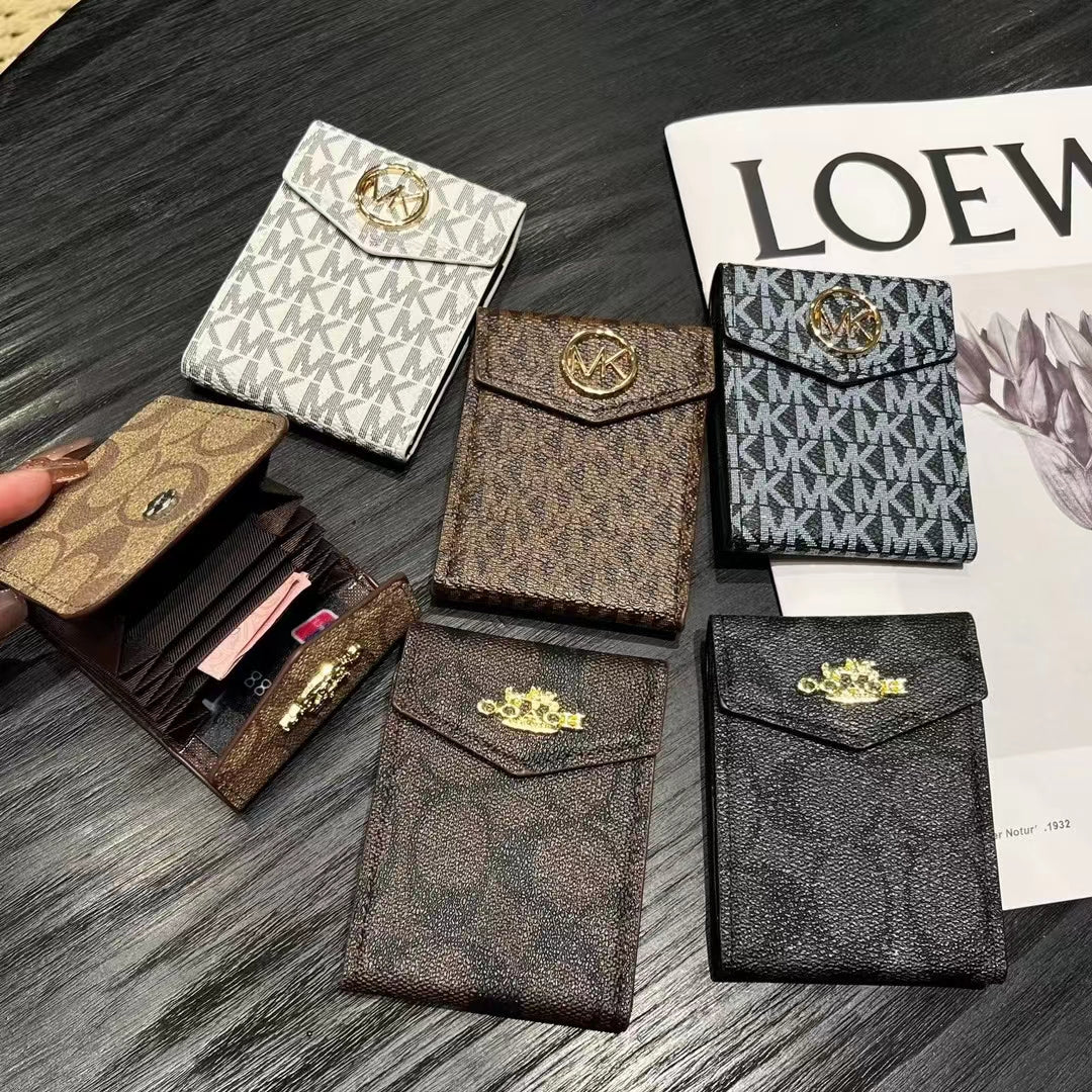 Luksus MK & CO-inspirert Monogram Card Holder lommebøker