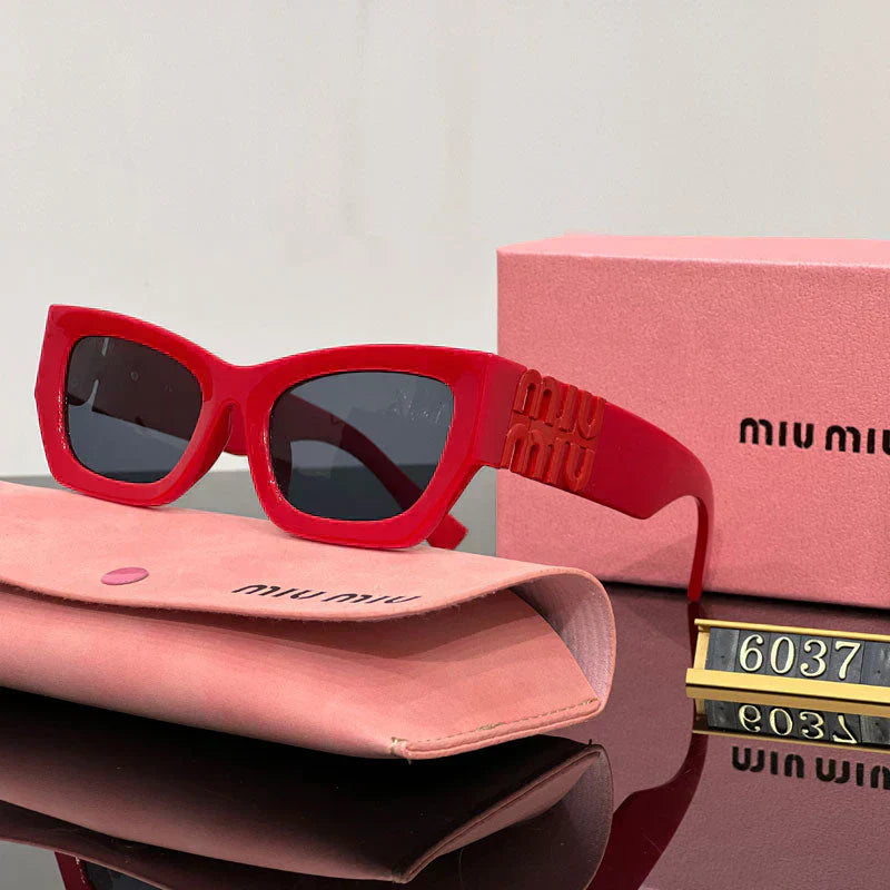 Fashion Square Cat-Eye solglasögon 6037