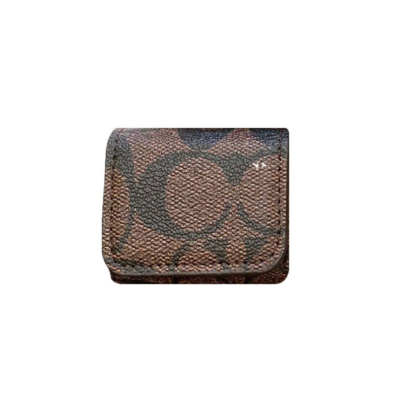 Luxury Coach AirPods deksler Mørkebrun-YH240425