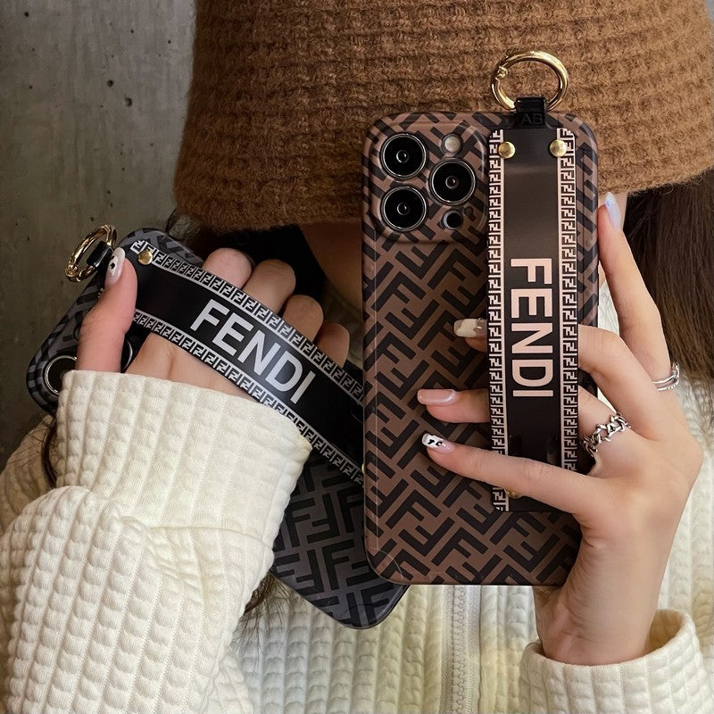 Capa elegante para iPhone com pulseira