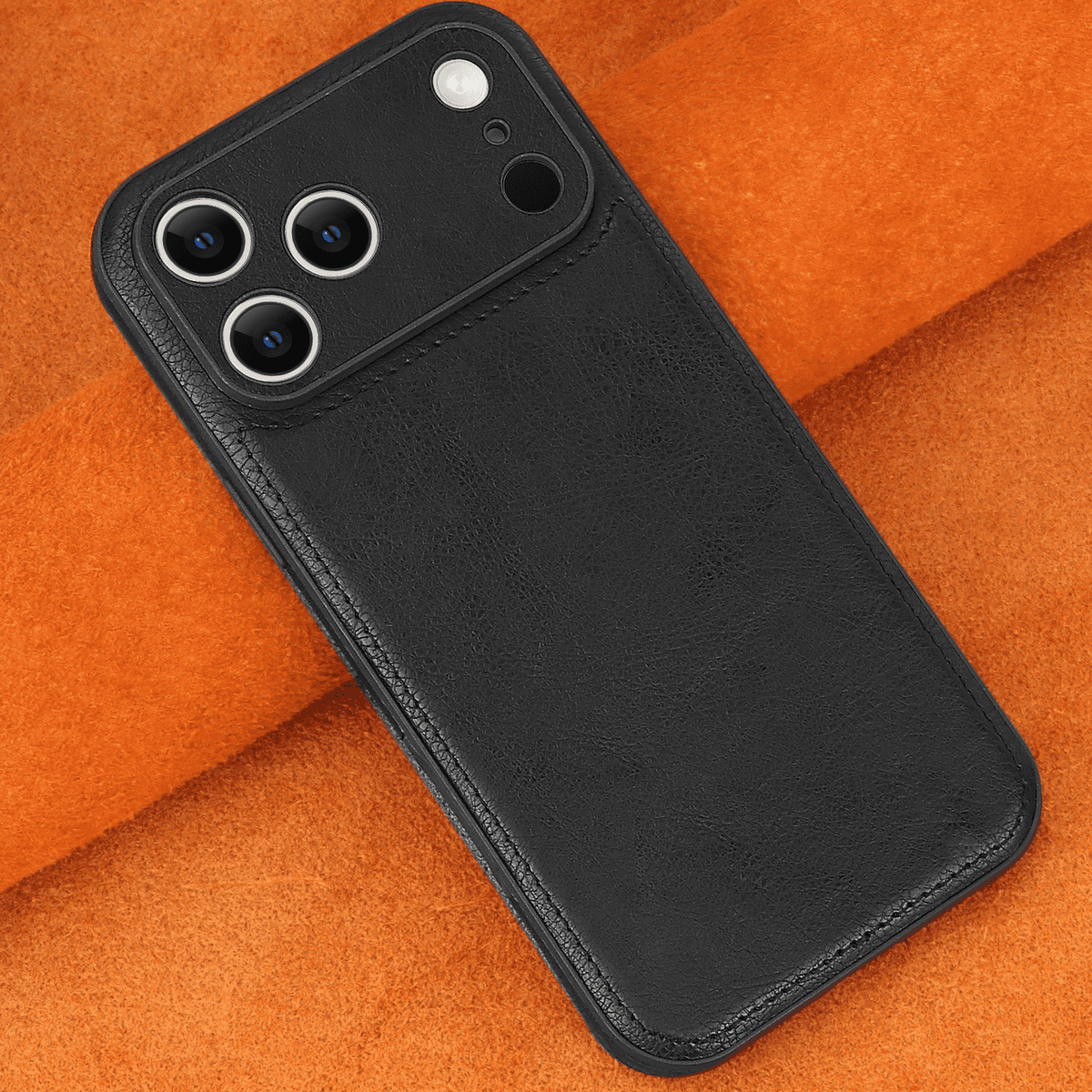 Funda para iPhone de piel auténtica compatible con todos los modelos