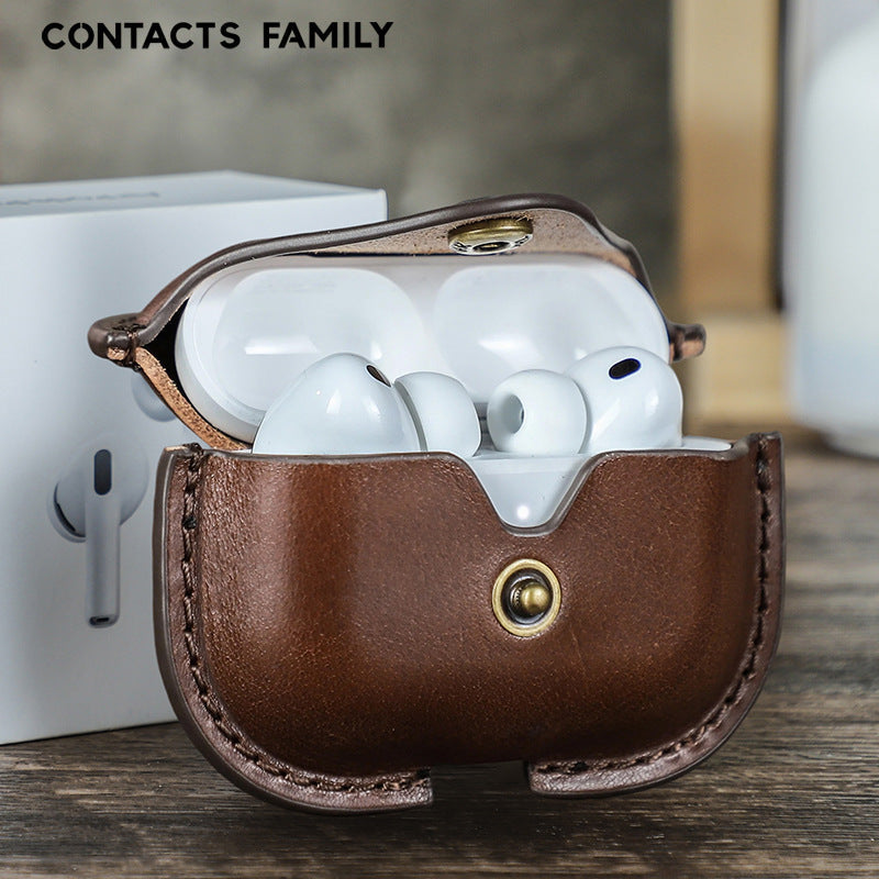 Δερμάτινη θήκη Airpods Pro 3 με κλιπ