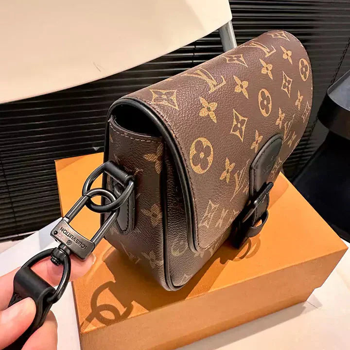 Bolsa de luxo com padrão de monograma de couro de alta qualidade