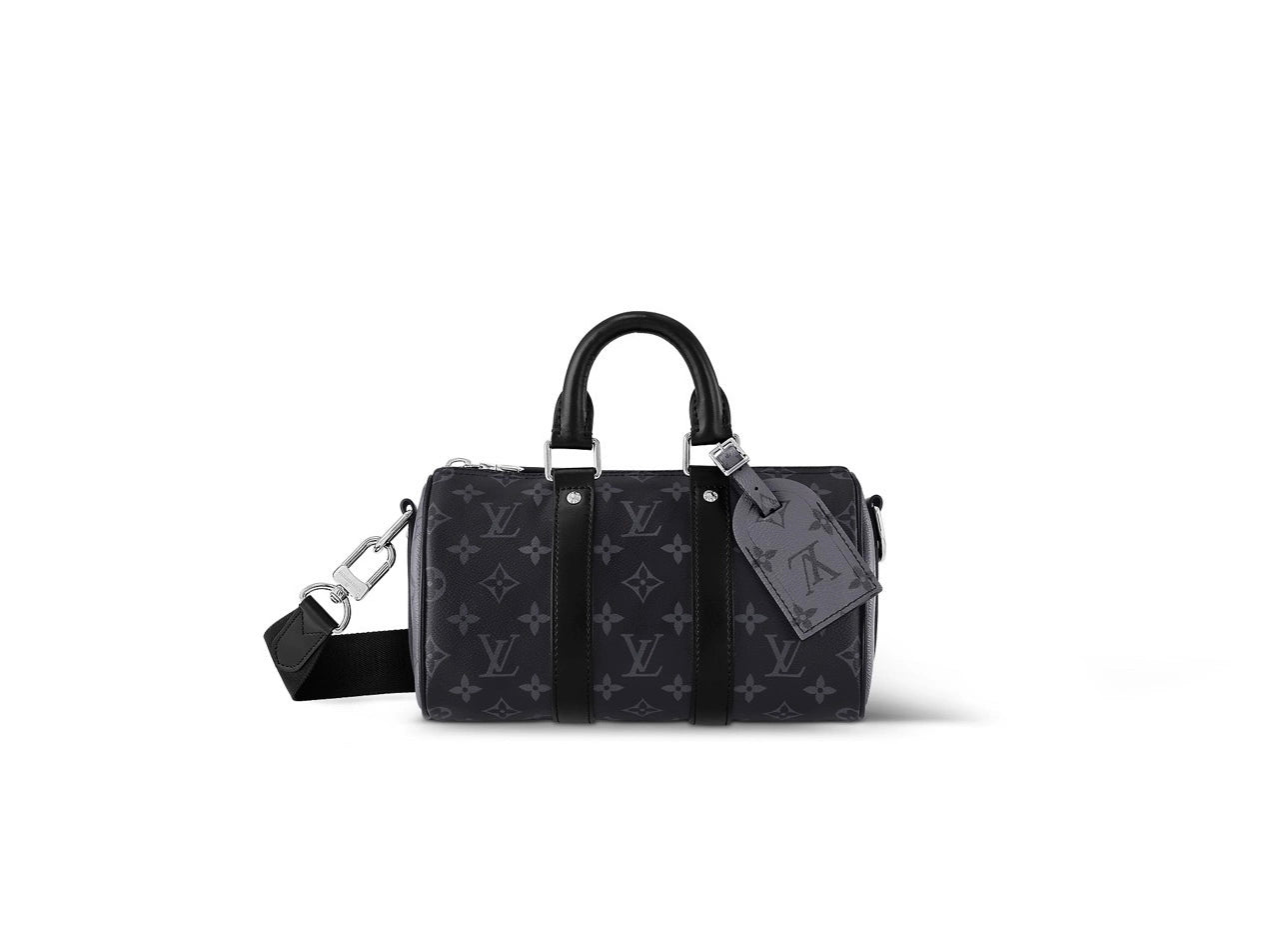 Luksus Leather Monogram Eclipse Canvas Duffle Bag