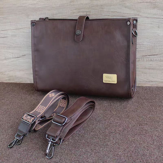 Bolso bandolera de cuero de lujo