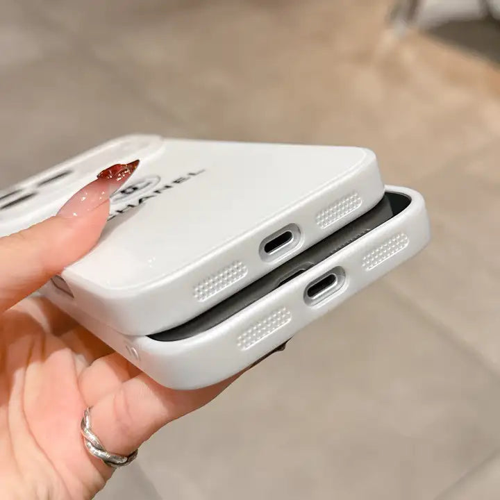 Κλασική μινιμαλιστική Luxe θήκη iPhone – White Gloss Edition