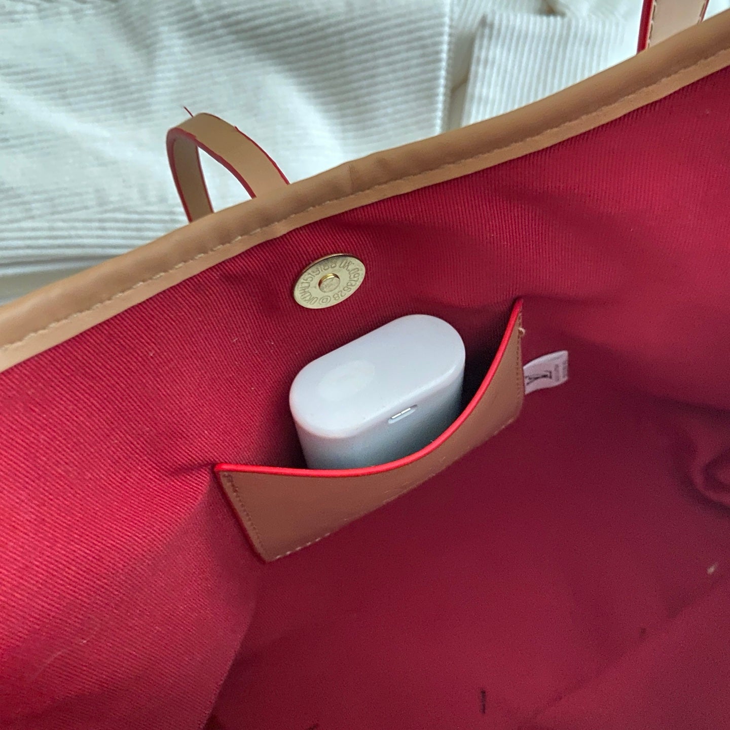 Monogram skulderveske med kryssrem