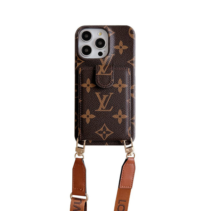 Ylellinen korttilaukku Crossbody Chain iPhone-kotelo
