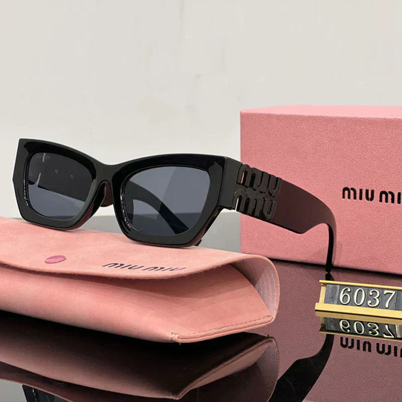 Fashion Square Cat-Eye solglasögon 6037