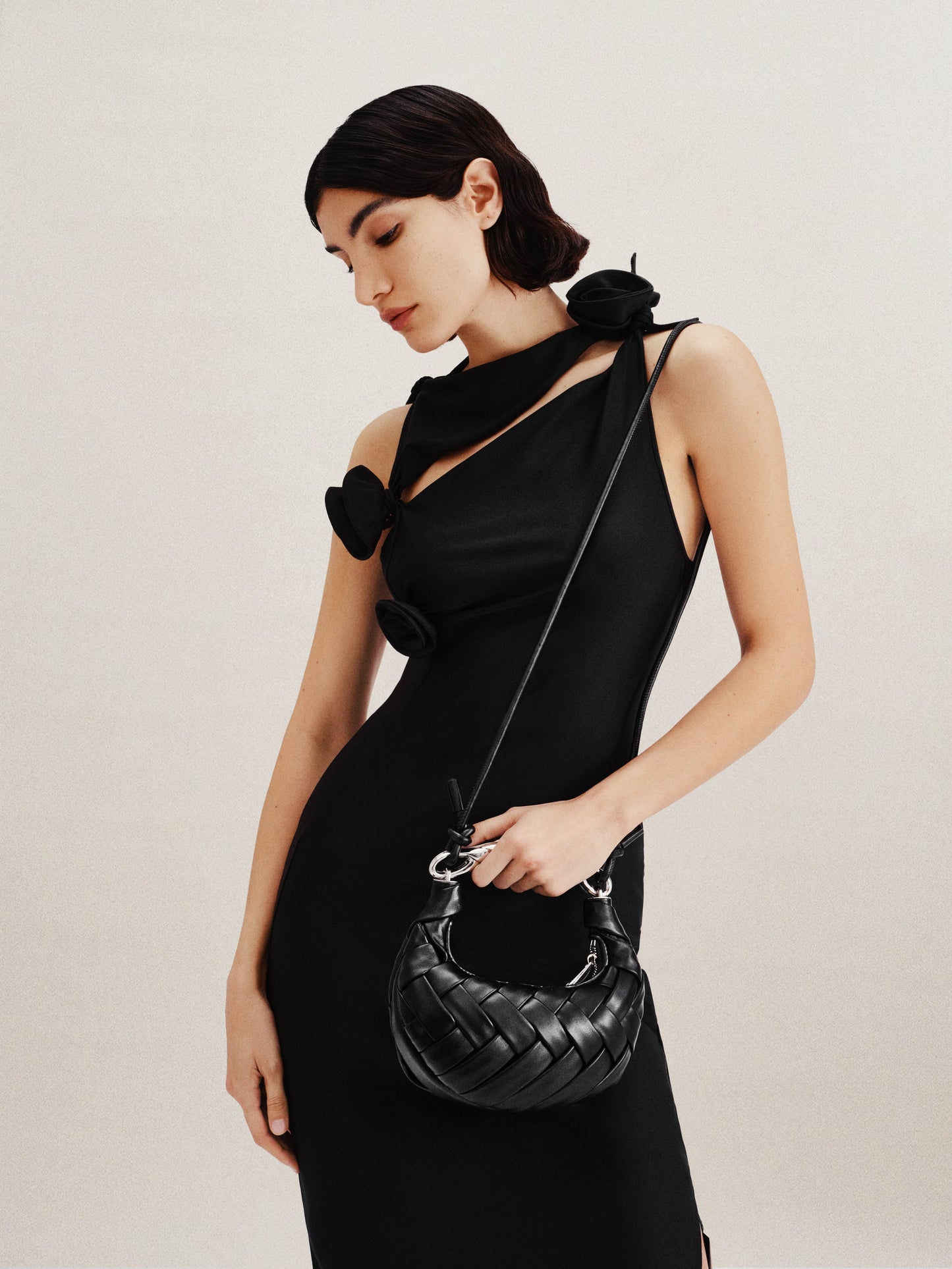 Bolso de mano Orla tejido - Negro