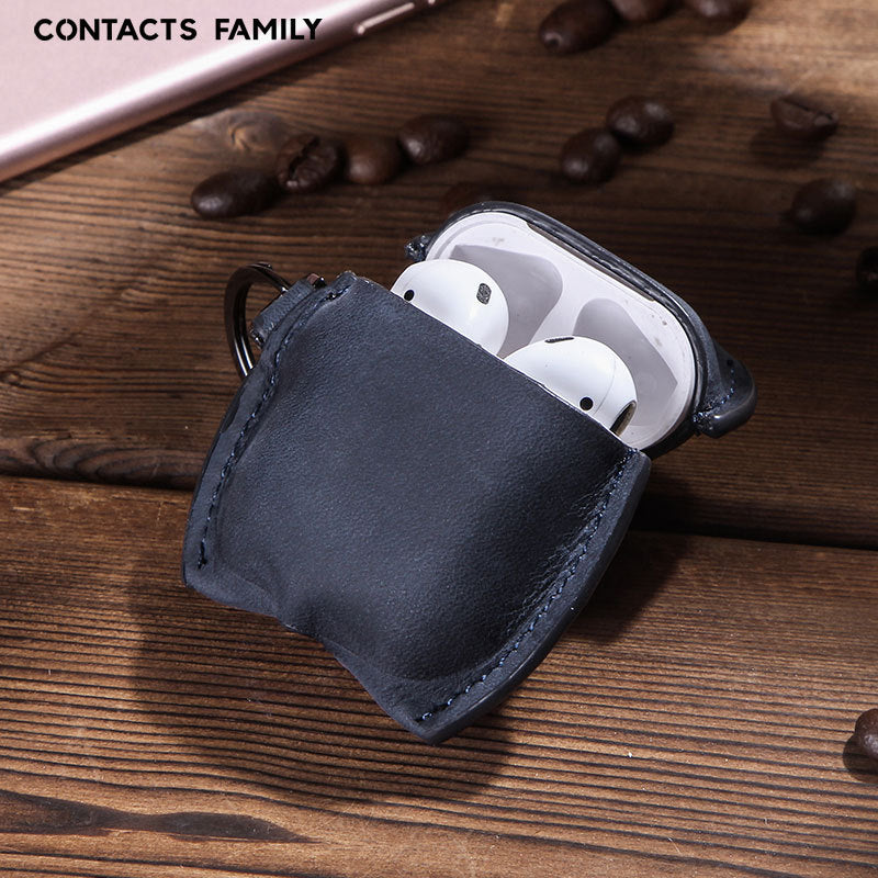 Funda AirPods 1/2 de cuero genuino