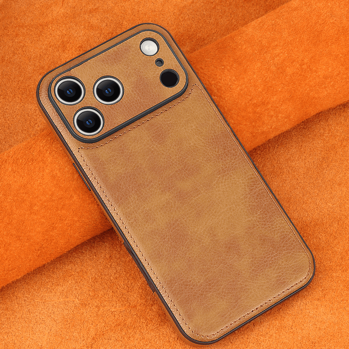 Funda para iPhone de piel auténtica compatible con todos los modelos