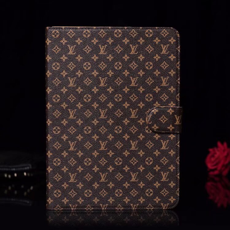 Tyylikäs Monogrammi Canvas Flip Cover Apple iPad suojaava nahkakotelo